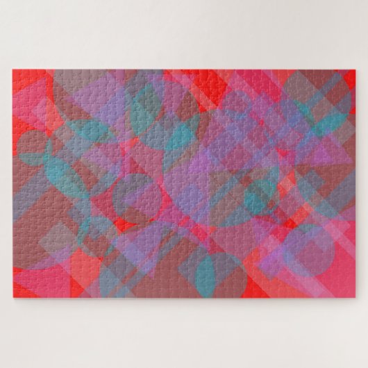 Modern Abstract Red 002 Legpuzzel (Horizontaal)