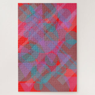 Modern Abstract Red 002 Legpuzzel