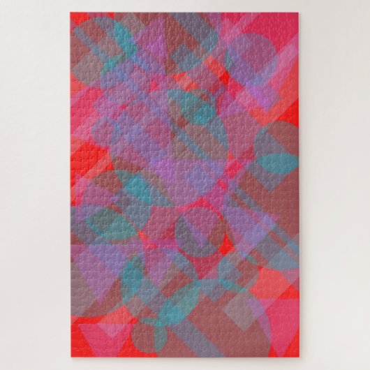 Modern Abstract Red 002 Legpuzzel (Verticaal)