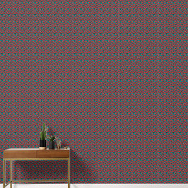 Modern Abstract Red Poppy Floral Pattern Behang