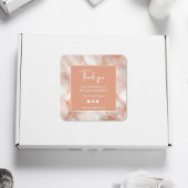 Modern Abstract Rose Gold Business Sticker