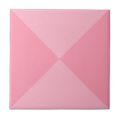 Modern Abstract Roze Geometrisch Driehoekpatroon Tegeltje (Voorkant)
