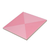 Modern Abstract Roze Geometrisch Driehoekpatroon Tegeltje (Zijkant)