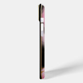 Modern abstract roze goud en zwart inktmarmer Case-Mate iPhone case (Achterkant / Links)