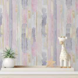 Modern Abstract Roze Grijs Goud Patroon Behang