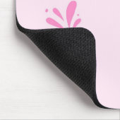 Modern Abstract Roze Minimalist Muismat (Hoek)
