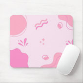 Modern Abstract Roze Minimalist Muismat (Met muis)