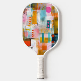 Modern Abstract Roze Pickleball Paddle