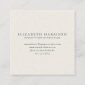 Modern Abstract Sage Green Blue Terracotta Vierkante Visitekaartje (Achterkant)