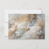 Modern Abstract schilderen begrafenismonument Bedankkaart (Voorkant)