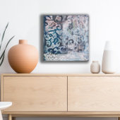 Modern Abstract schilderij Azure Elegy Canvas Afdruk