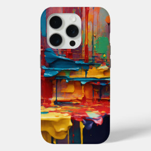 Modern abstract schilderij iPhone 15pro hoesje