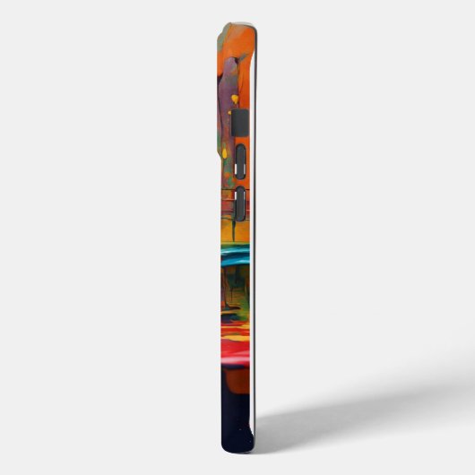 Modern abstract schilderij iPhone 15pro hoesje (Achterkant / Links)