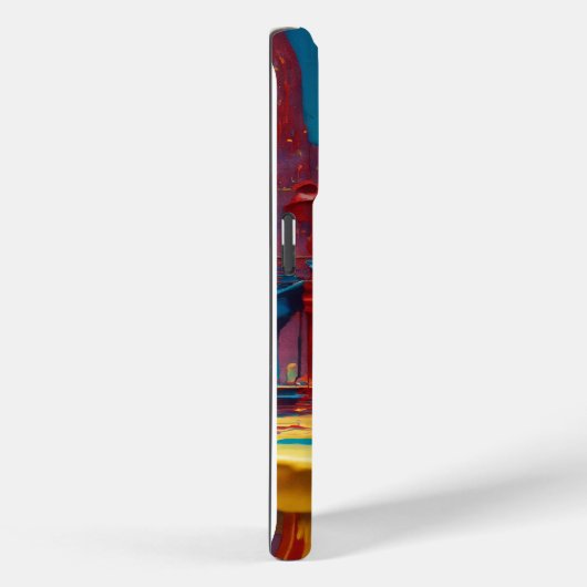 Modern abstract schilderij iPhone 15pro hoesje (Achterkant / Rechts)