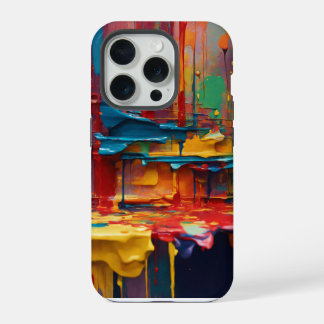 Modern abstract schilderij iPhone 15pro hoesje 15 Pro Case