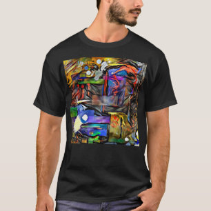 Modern abstract schilderij t-shirt