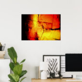 Modern Abstract Schilderkunst Poster (Thuiskantoor)
