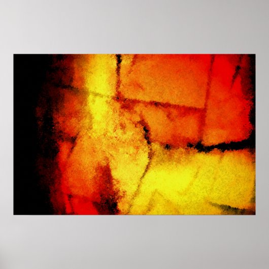 Modern Abstract Schilderkunst Poster (Voorkant)