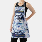 Modern Abstract Schort met aangepaste naam (Insitu)