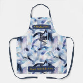 Modern Abstract Schort met aangepaste naam (Voorkant)