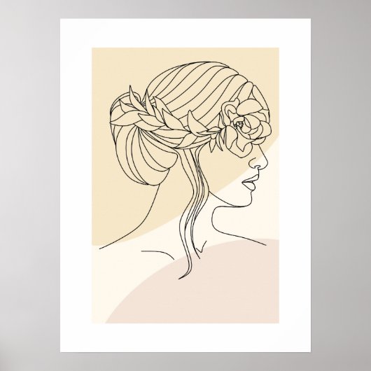 Modern Abstract Shapes Wall Art Poster (Voorkant)