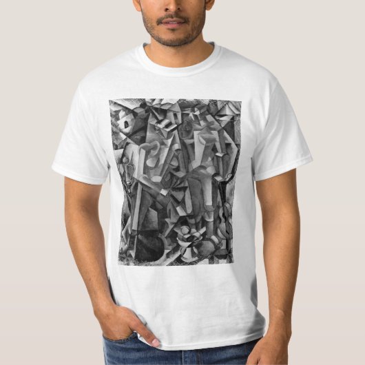Modern Abstract Shirt voor het schilderen van Cubi (Voorkant)