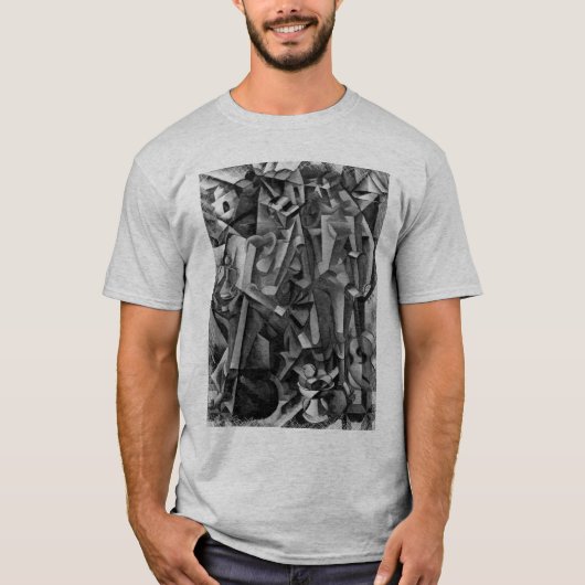 Modern Abstract Shirt voor het schilderen van Cubi (Voorkant)