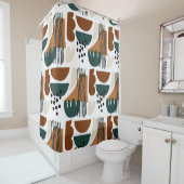 Modern Abstract Shower Curtain Douchegordijn (In situ)