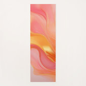 Modern Abstract Sinaasappel roze en goud- Yogamat (Voorkant)