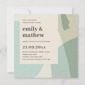 MODERN ABSTRACT SOFT AQUA BLUE ART VERLOVING KAART (Voorkant)