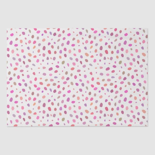 Modern Abstract spleetpatroon in roze Tissuepapier (Voorkant)