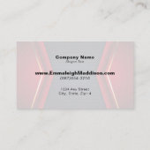 Modern Abstract Sporty Design | Navy Blue Red Visitekaartje (Achterkant)