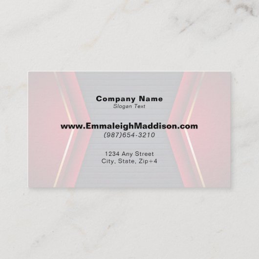 Modern Abstract Sporty Design | Navy Blue Red Visitekaartje (Achterkant)