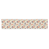 Modern Abstract Spring Floral Table Runner Korte Tafelloper (Horizontaal)