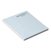 Modern Abstract Stippen geometrisch patroon Notitieblok (Schuin)