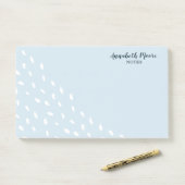 Modern Abstract Stippen geometrisch patroon Post-it® Notes (Op bureau)