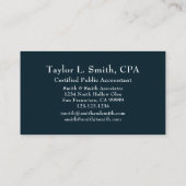 Modern Abstract Stippen geometrisch patroon Visitekaartje (Achterkant)