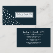 Modern Abstract Stippen geometrisch patroon Visitekaartje (Voorkant / Achterkant)