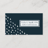 Modern Abstract Stippen geometrisch patroon Visitekaartje (Voorkant)