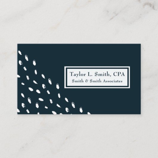 Modern Abstract Stippen geometrisch patroon Visitekaartje (Voorkant)