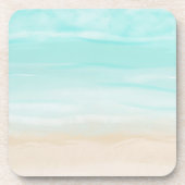 Modern Abstract strand Bier Onderzetter (Voorkant)