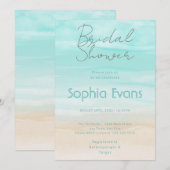 Modern Abstract Strand Bruiloft Vrijgezellenfeest Kaart (Voorkant / Achterkant)