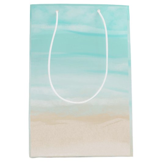 Modern Abstract strand Medium Cadeauzakje (Voorkant)