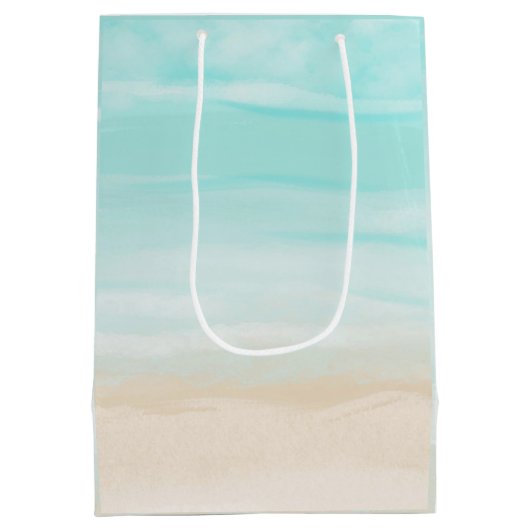 Modern Abstract strand Medium Cadeauzakje (Achterkant)