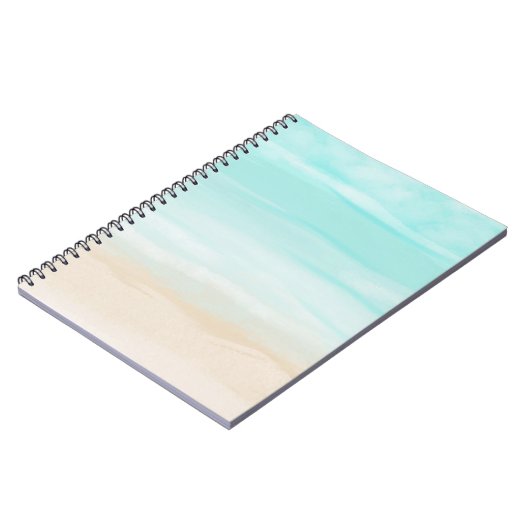 Modern Abstract strand Notitieboek (Linkerzijde)