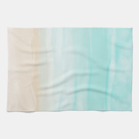 Modern Abstract strand Theedoek (Horizontaal)