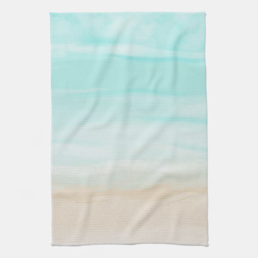 Modern Abstract strand Theedoek (Verticaal)