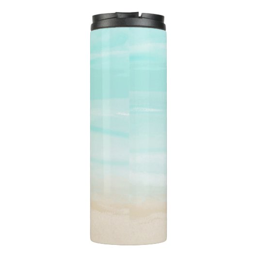 Modern Abstract strand Thermosbeker (Achterkant)