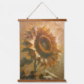 Modern Abstract Sunflower Art Hangend Wandkleed (Voorkant)