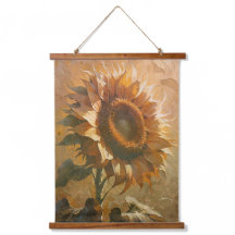 Modern Abstract Sunflower Art 